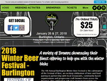 Tablet Screenshot of burlingtonbeerfest.com